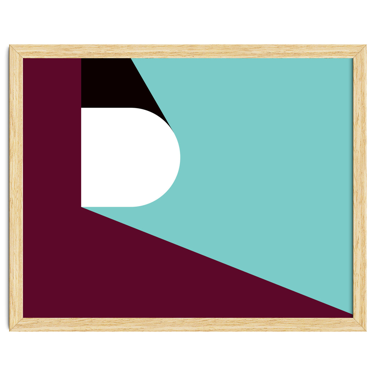 Geometric Shapes No. 82 - purple & teal