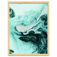 Abstract marbling mint