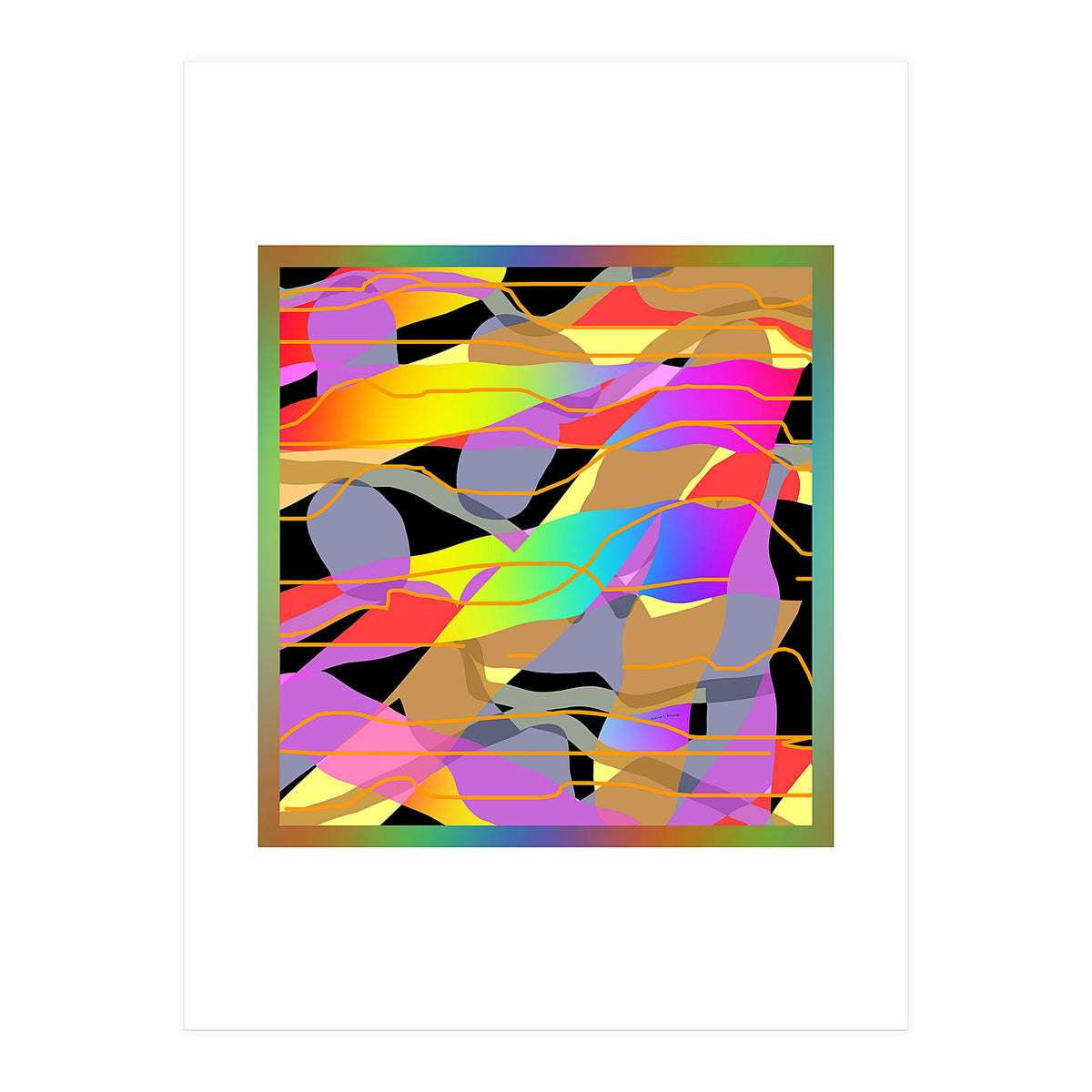ABSTRACT COLOR BANDS (Print Only)
