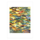 Autumn Forest, Nature Jungle Painting, Botanical Plants Abstract Illustration, Contemporary Modern Boho (Print Only) thumbnail