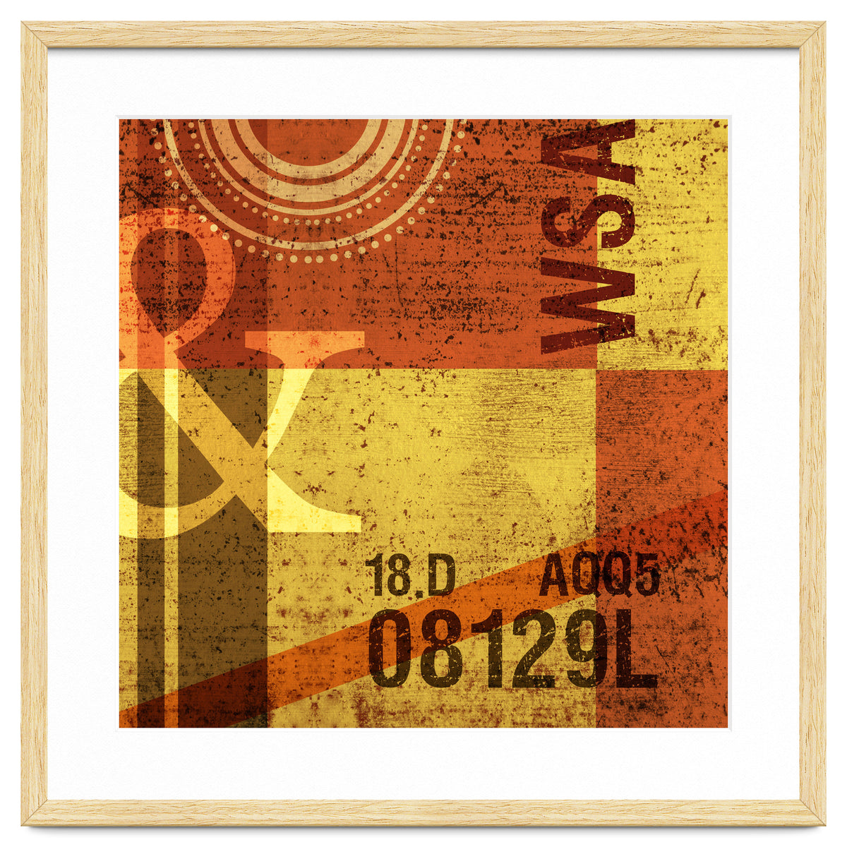 Abstract Industrial Yellow