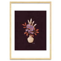Purple Floral Vase Still Life