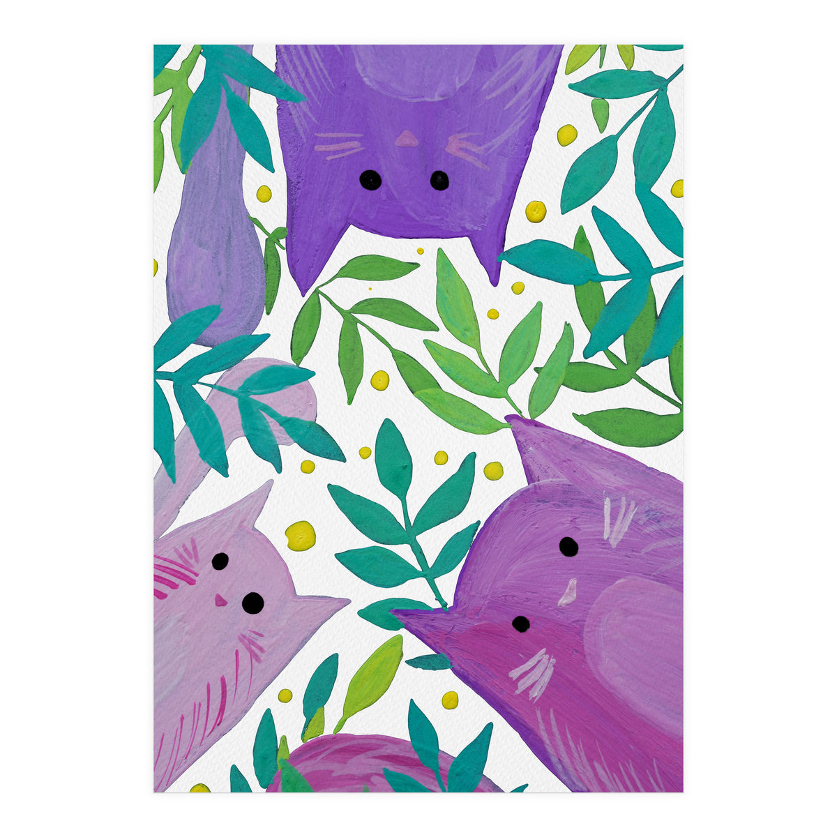 Cats And Branches (Print Only)