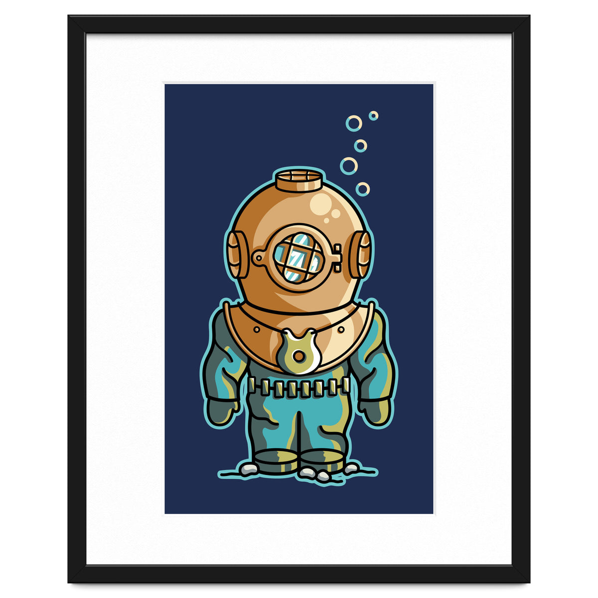 Cute Deep Sea Diver