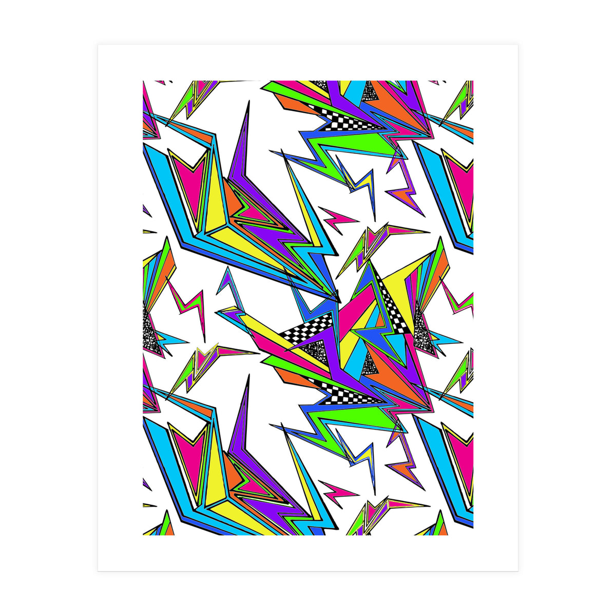 Neon Kapow White (Print Only)