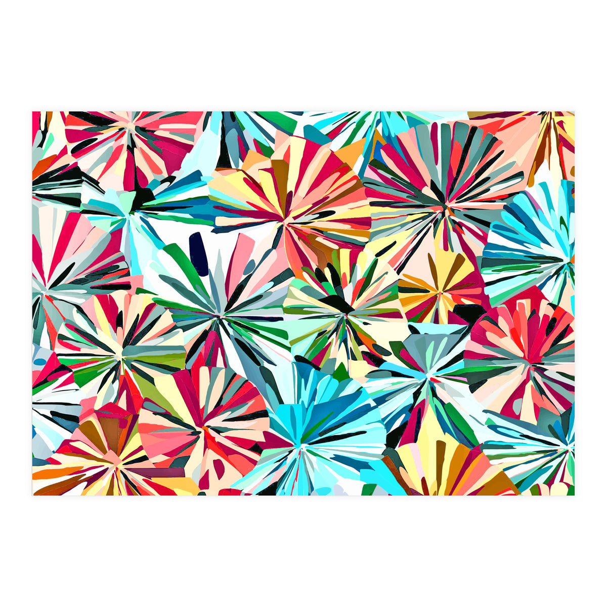 Paper Fans Abstract (Print Only)