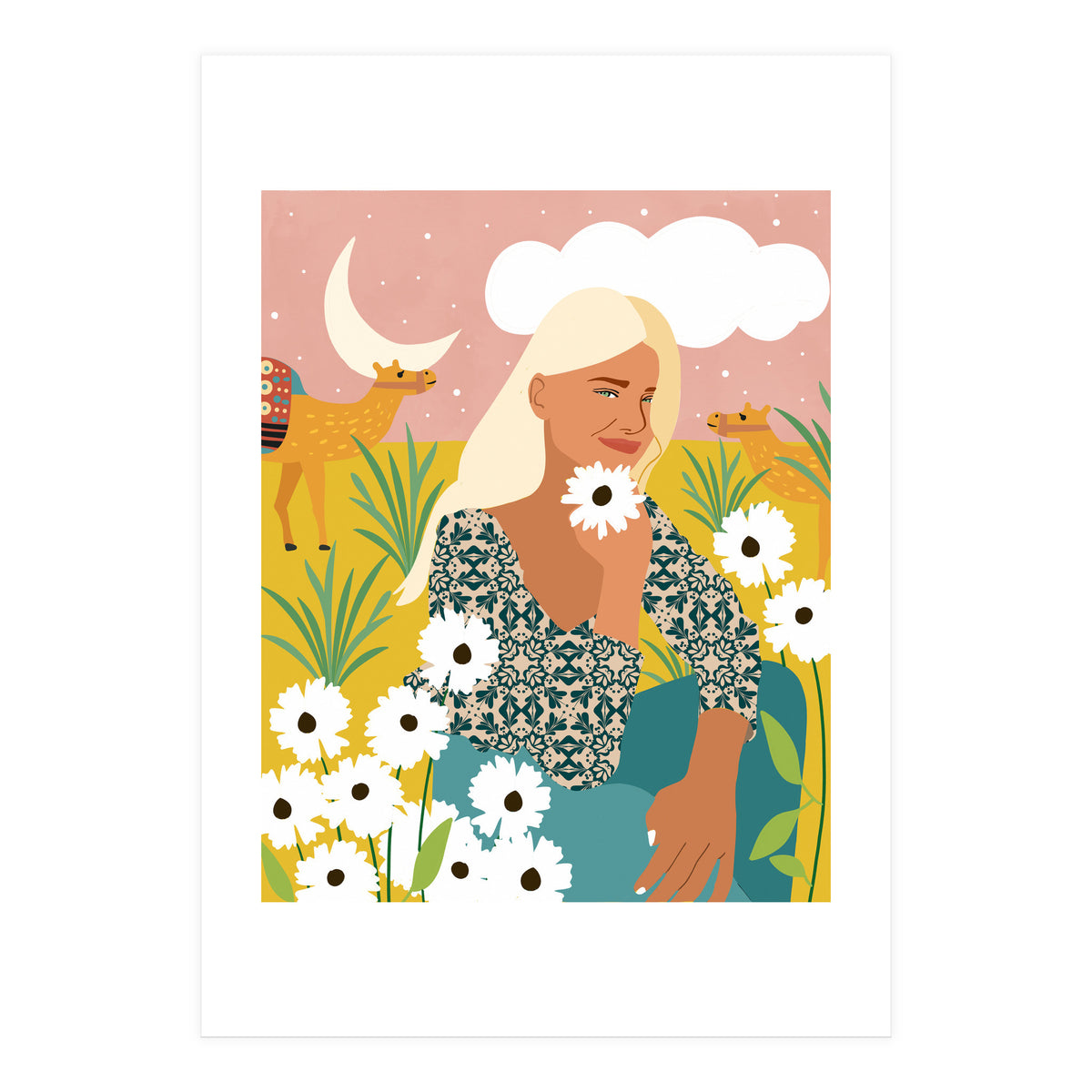 Patience & Humor Are The Two Camels That Can Take You Through Any Desert (Print Only)