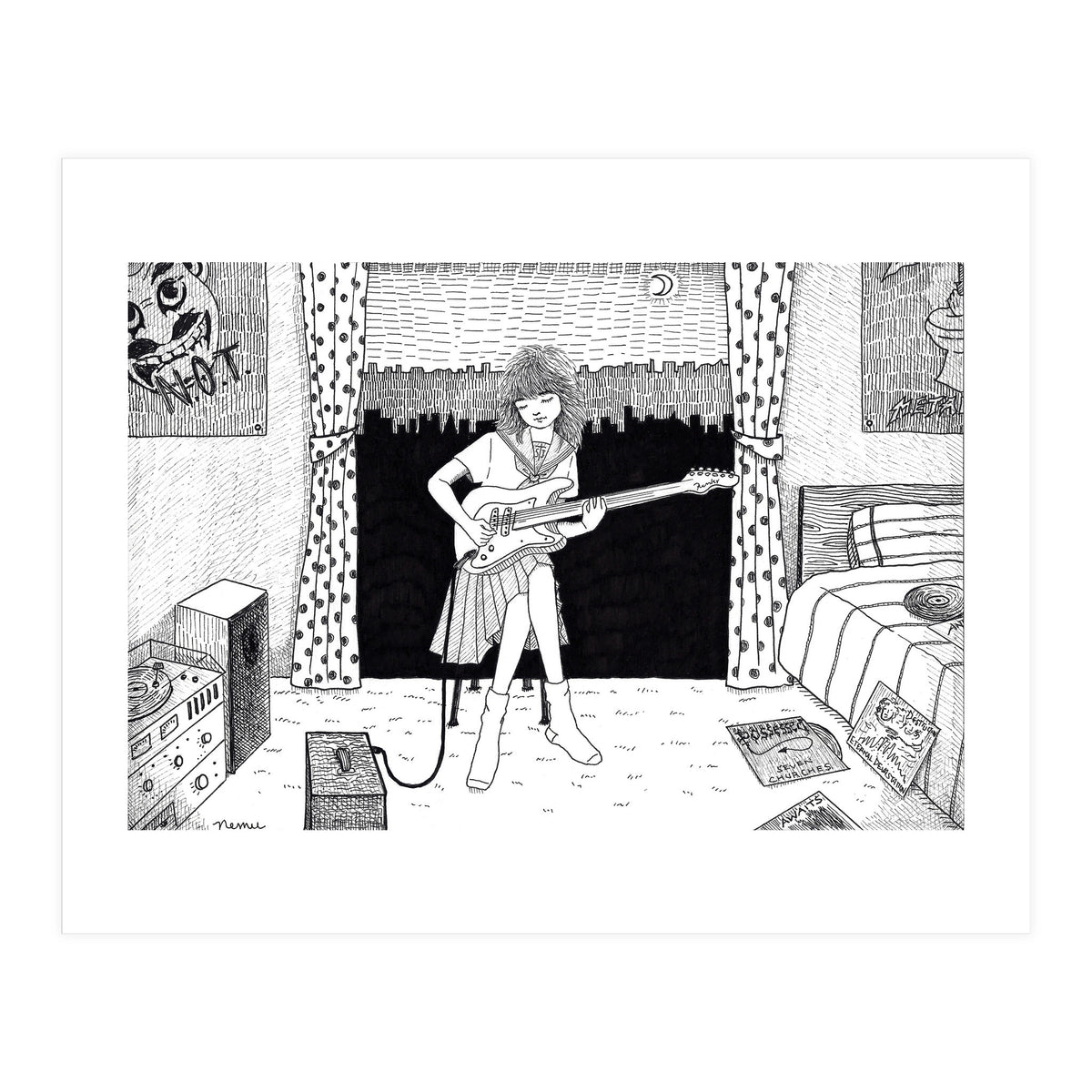 Teenager's Room In The 80's (Print Only)