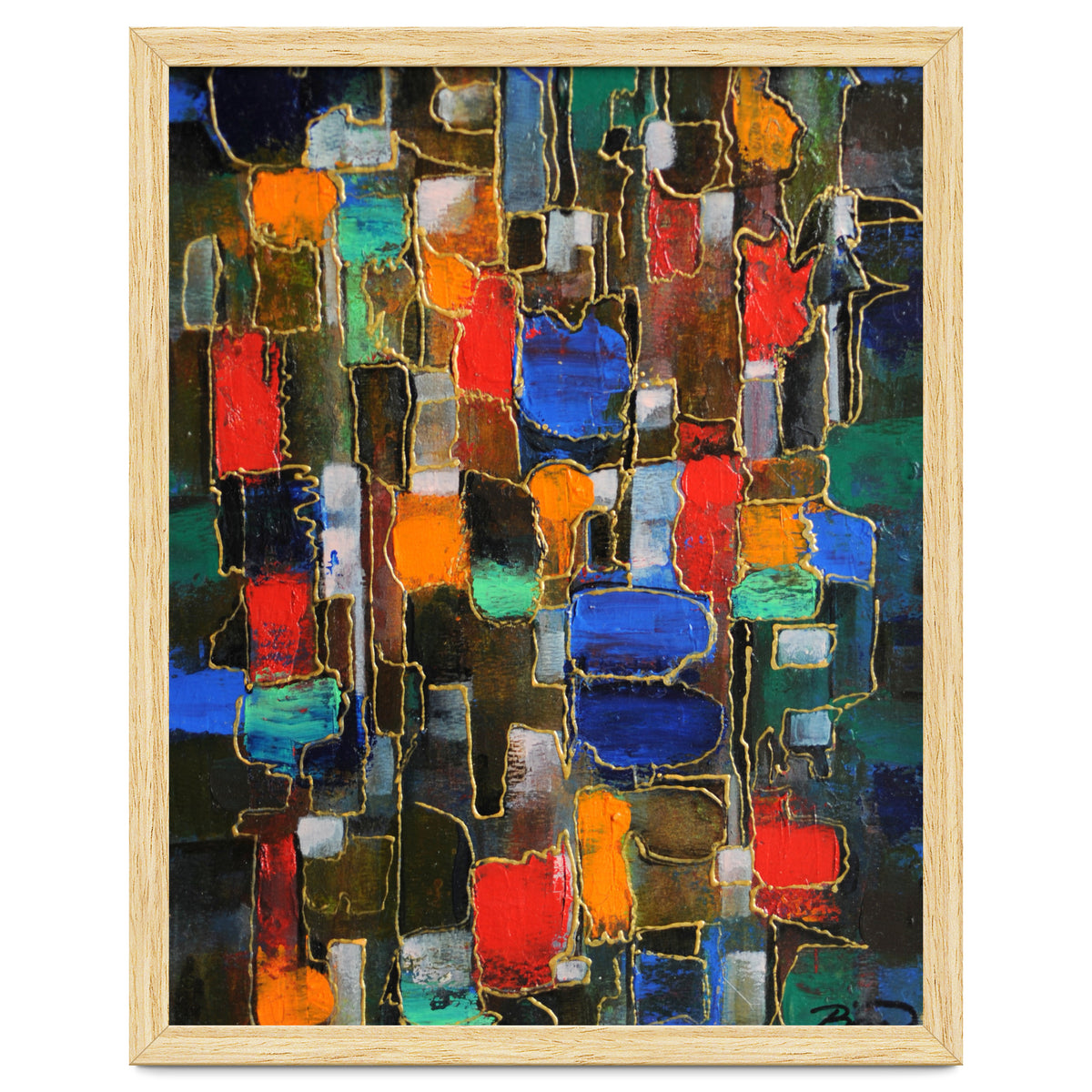 Abstract Brooklyn...38x28.cm. Acrylic