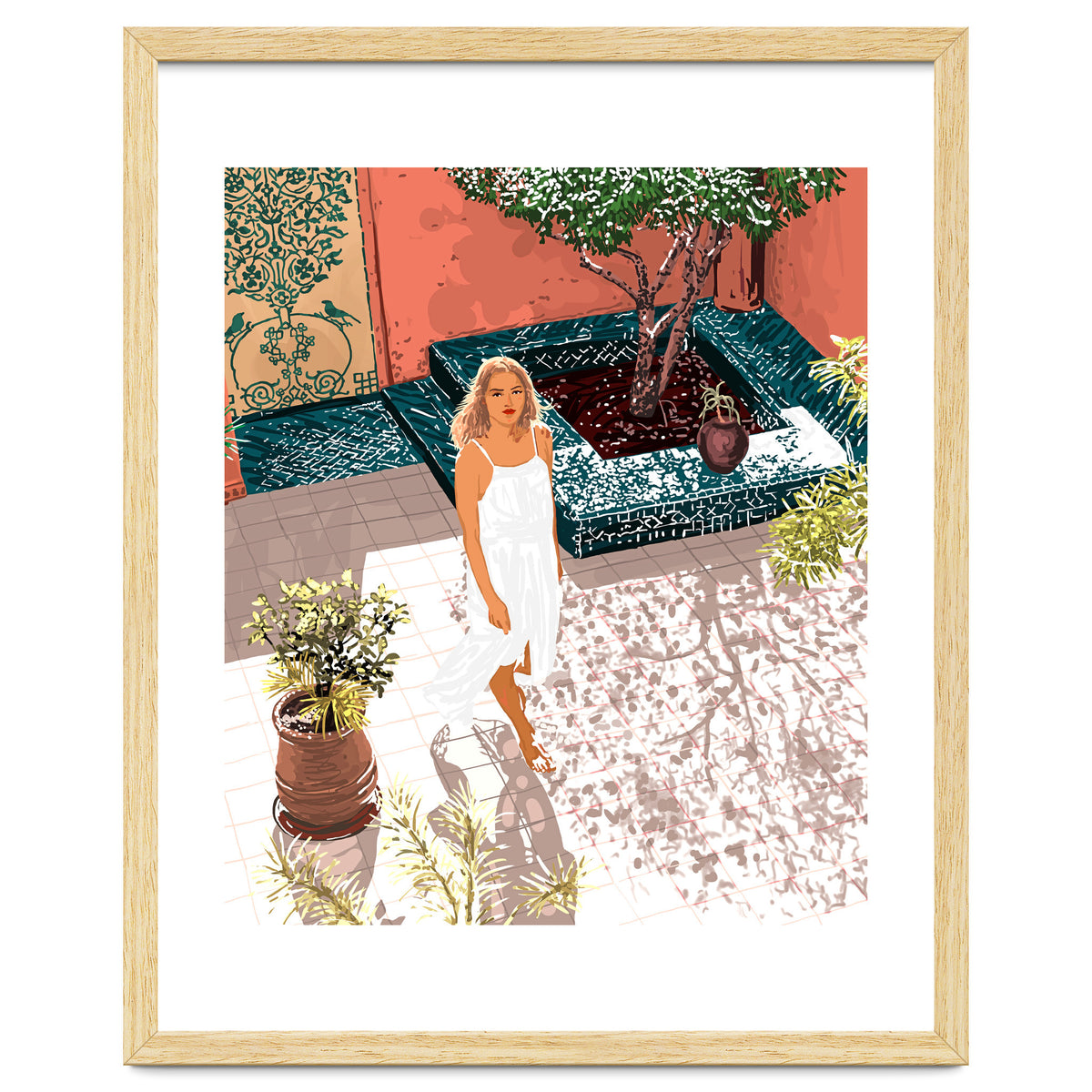 Soaking up the Sun | Bohemian woman Palace Architecture | Buildings Travel Fashion Urban Jungle