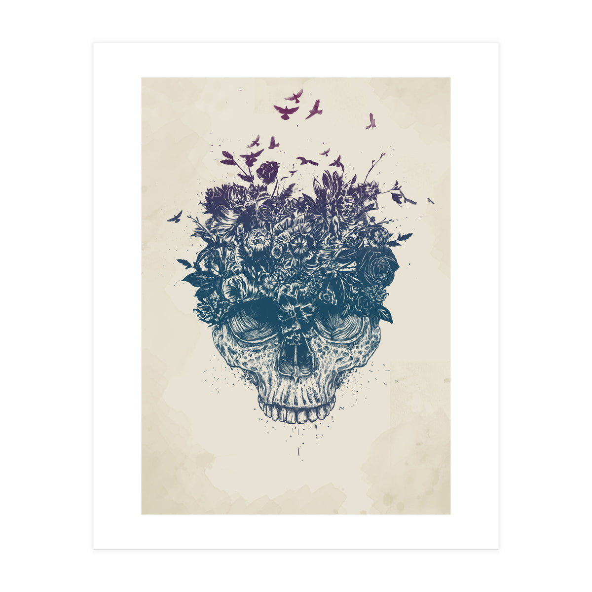 Skull Flowers (Print Only)