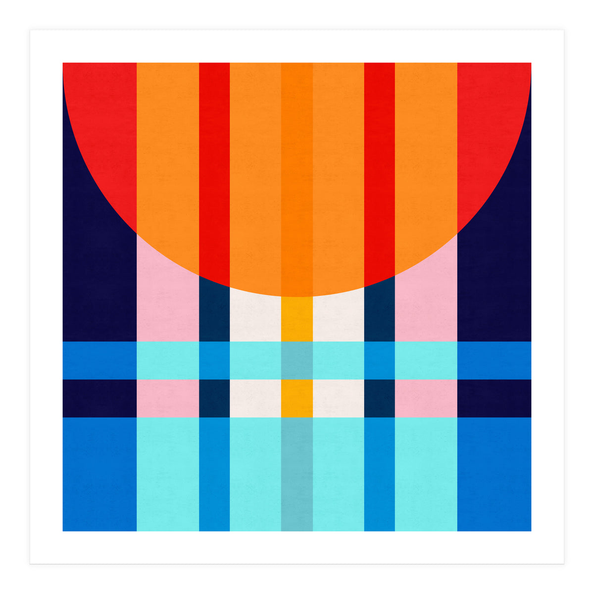 Colorful abstract V (Print Only)