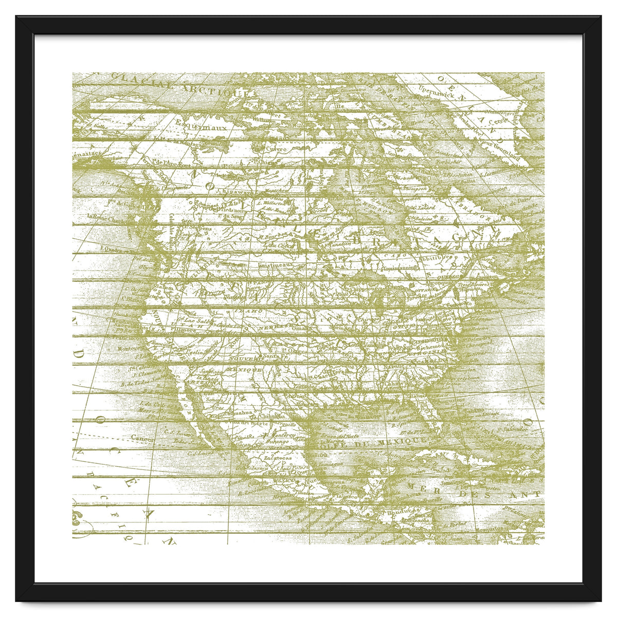 Vintage America`s Map