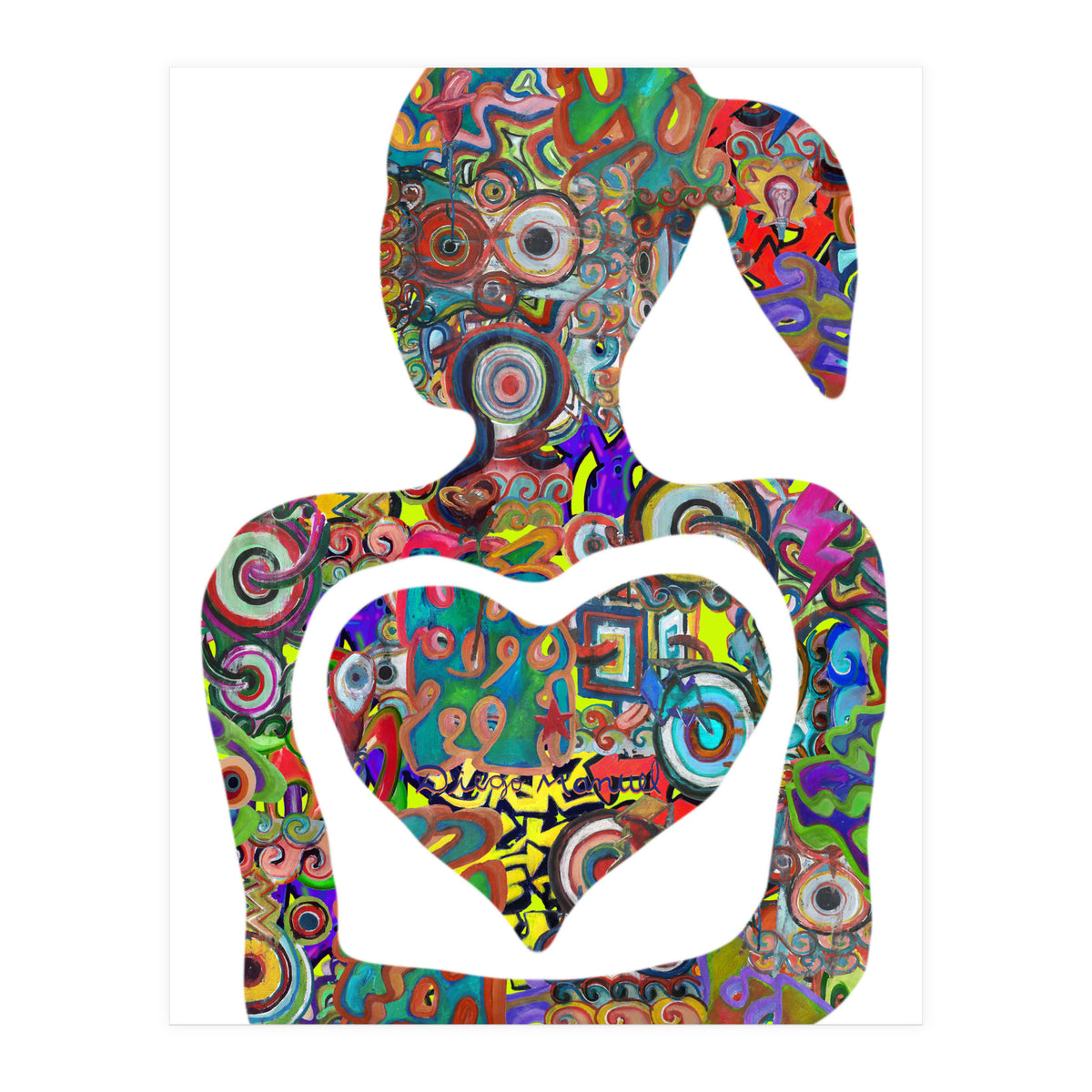 Mujer Digital 3 12  (Print Only)