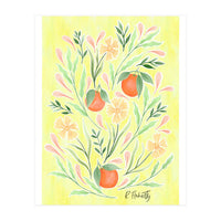 Wild Orange Floral | Yellow (Print Only)