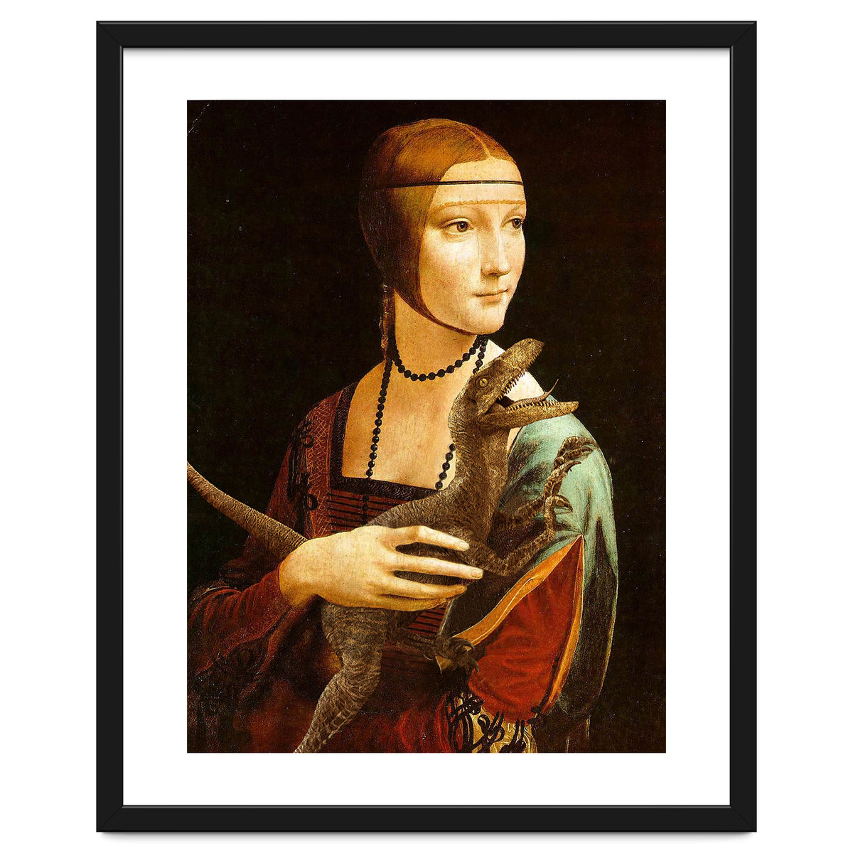 Lady With A Velociraptor