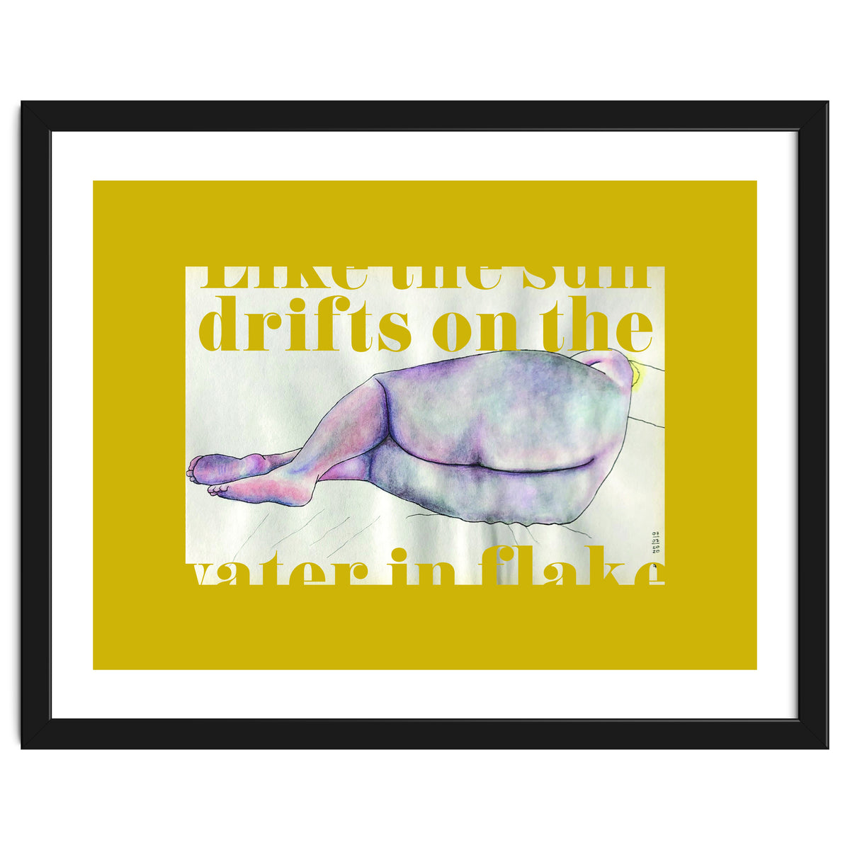 Like The Sun Drifts On The Water In Flakes