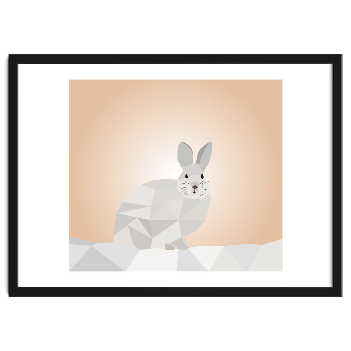 Rabbit Low Poly Art