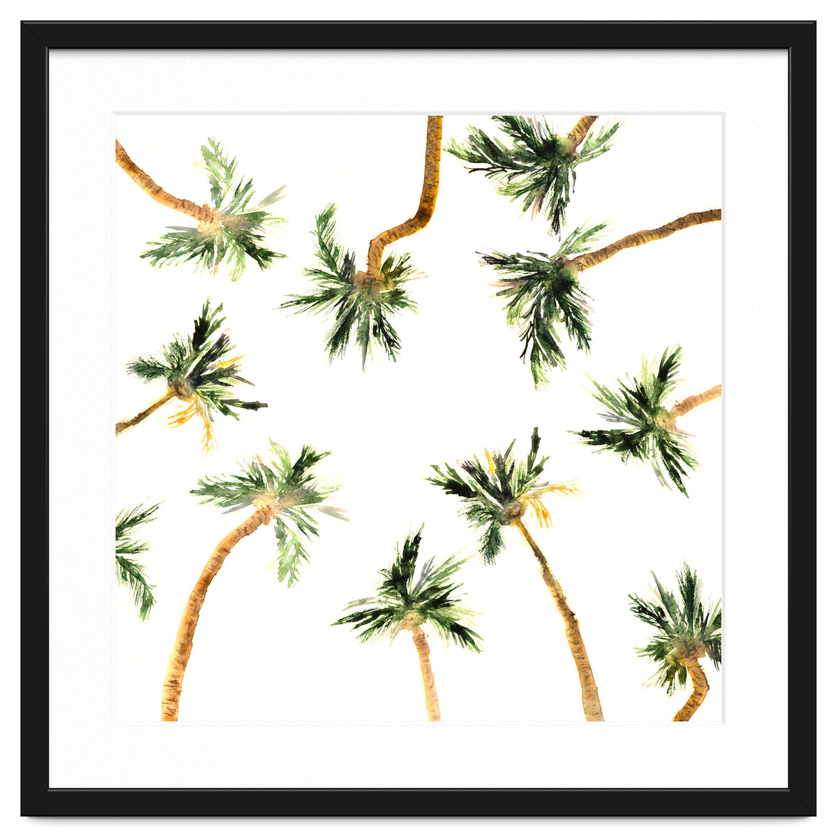 Under the coconut palms || watercolor