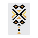 Gold And Black Abstract Tribal (Print Only) thumbnail