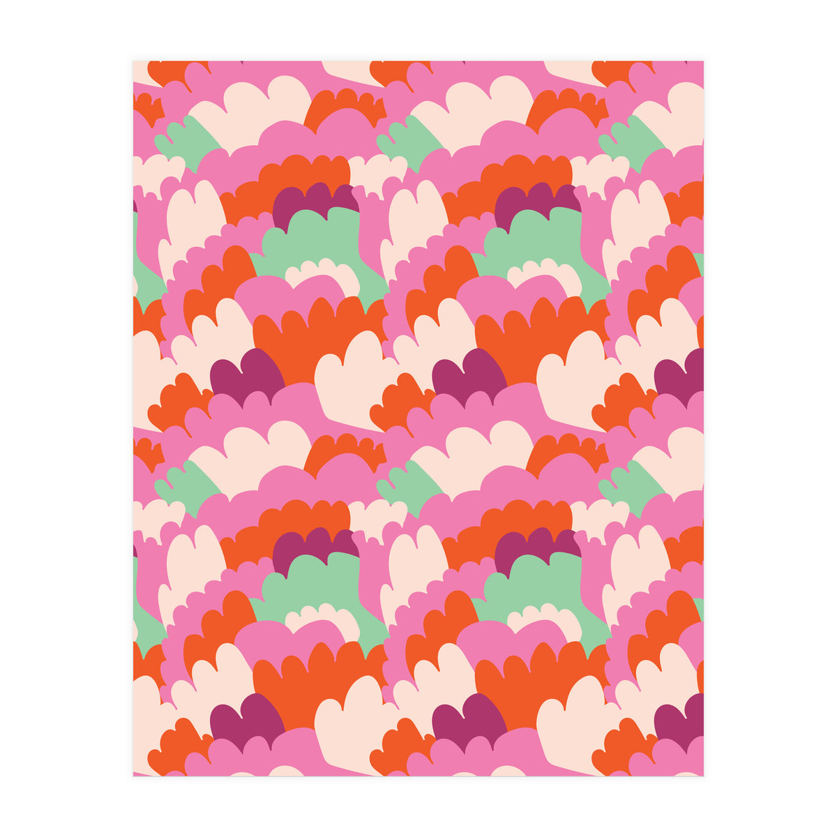 Cute Rainbow Abstract Pattern (Print Only)