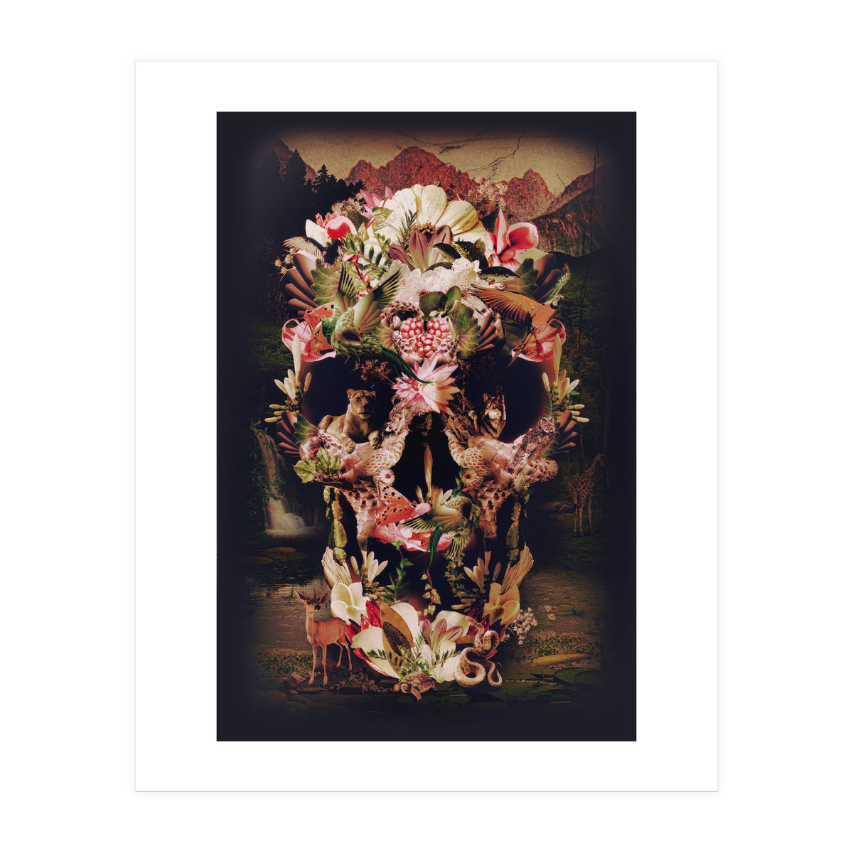 Jungle Skull Art Print by Ali Gulec | Arthaus