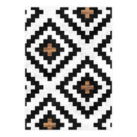 Urban Tribal Pattern No.16 - Aztec - Concrete and Wood (Print Only)