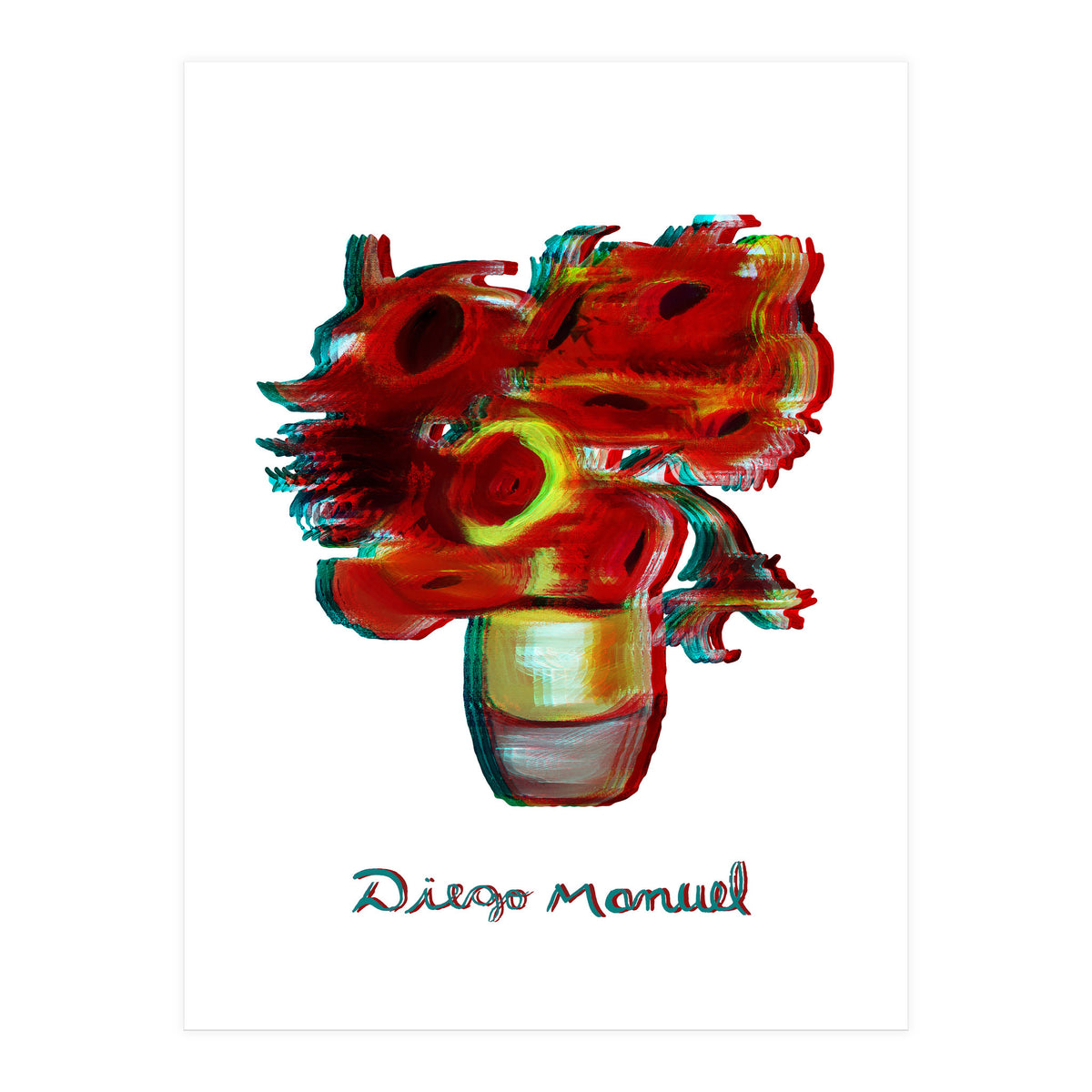 Florero Fondo Blanco (Print Only)