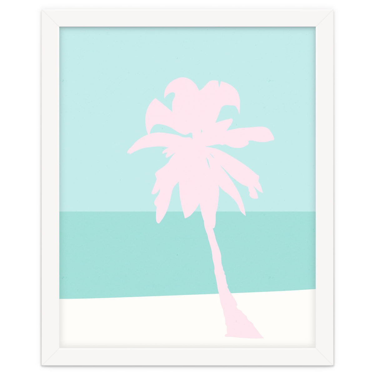Minimal Palm Tree - Turquoise Coast