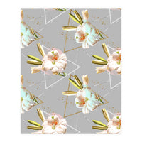 Botanical blooming with geometric 02 (Print Only)