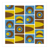 70s Cube Geo Blue  (Print Only) thumbnail