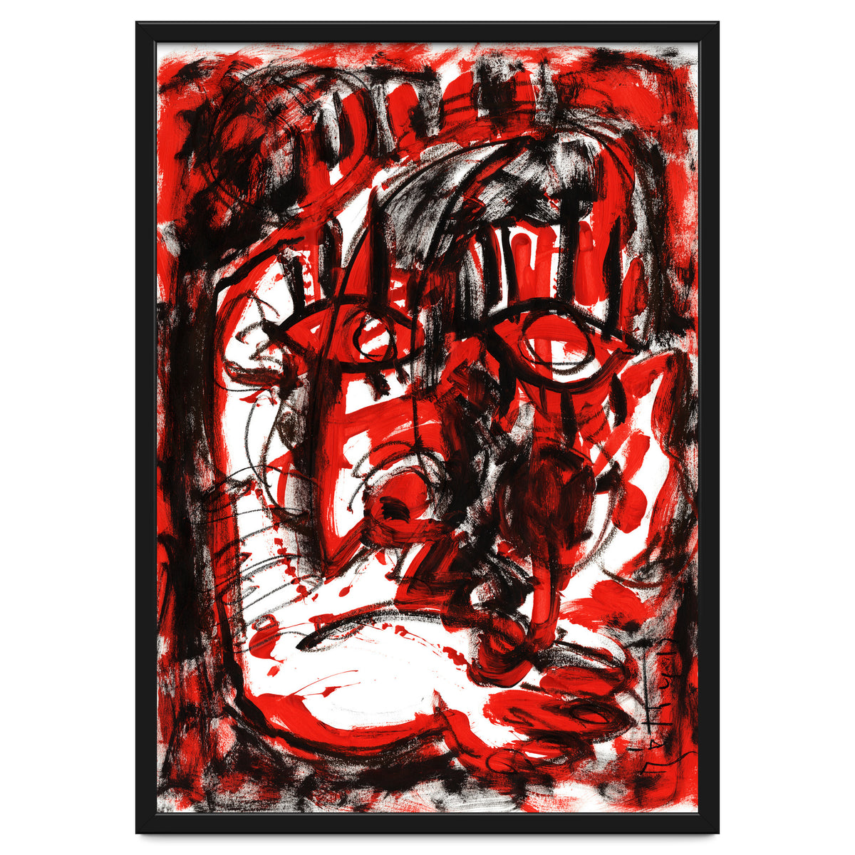 Anger - white background