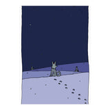 Dogs in Winter Night (Print Only) thumbnail