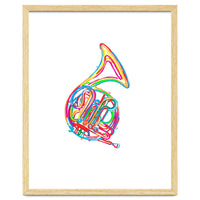 Watercolor French Horn