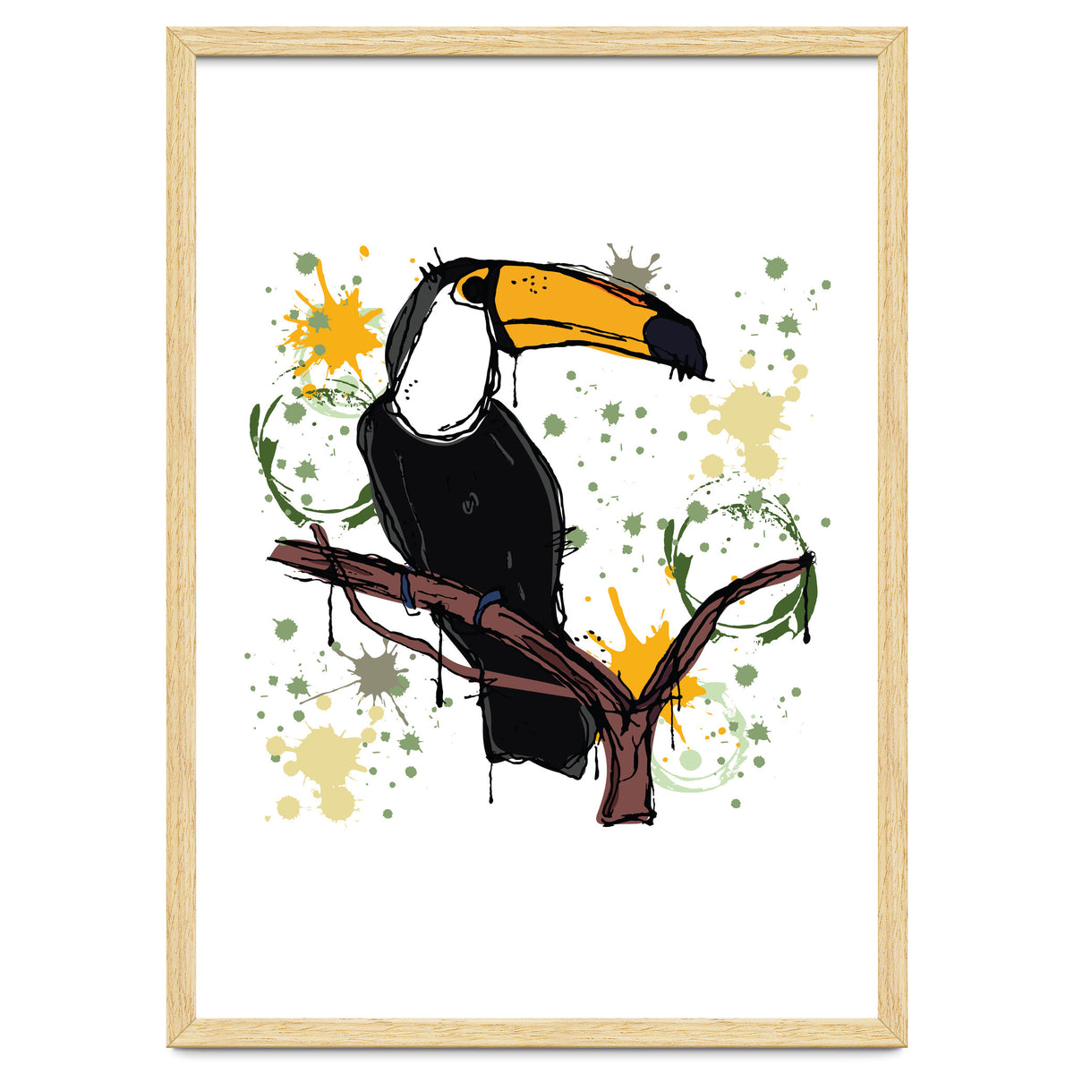Toucan scribble sketch