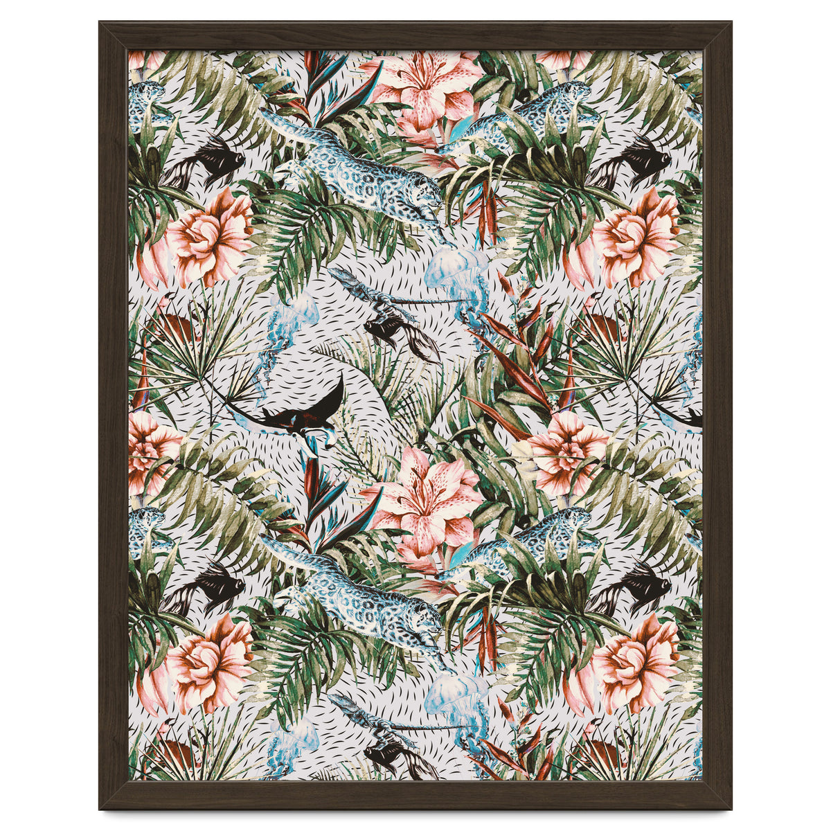 Paradisiacal flora and fauna