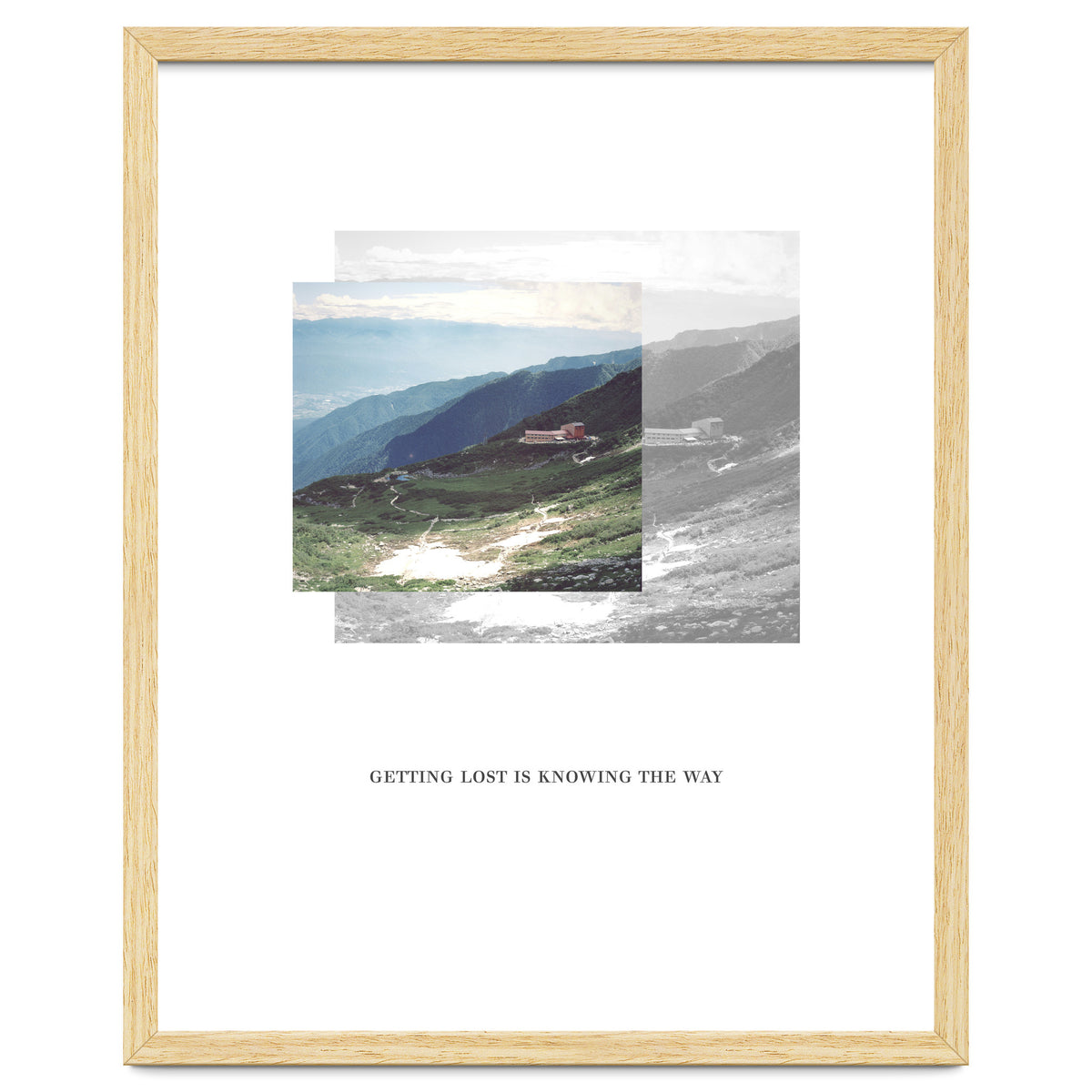 Getting lost is knowing the way