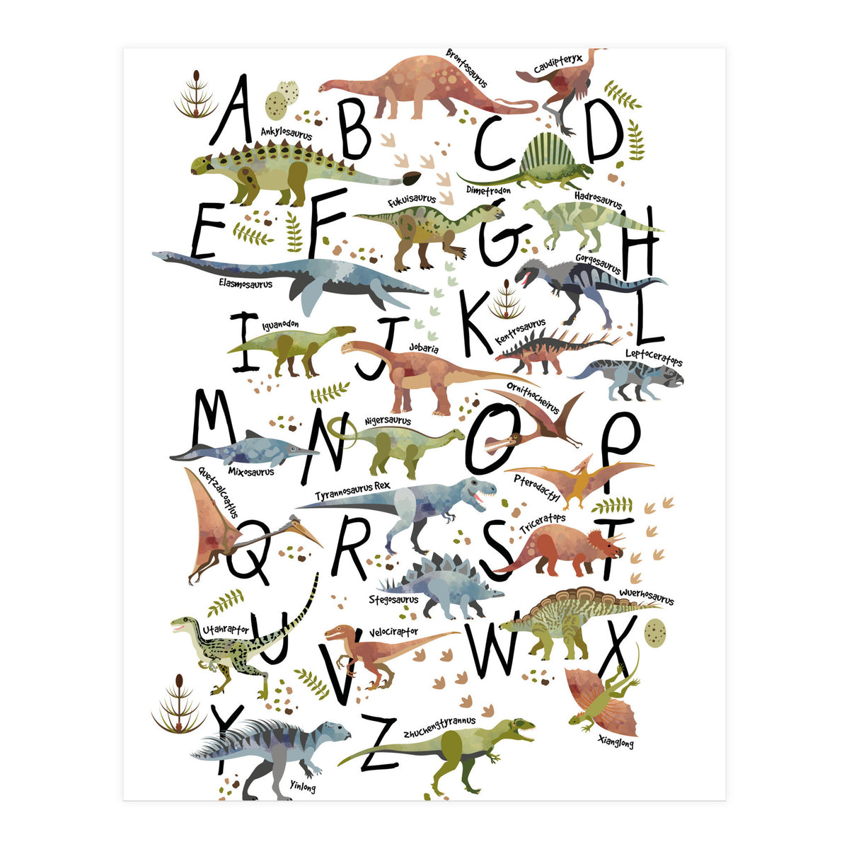 Dinosaur Alphabet  (Print Only)