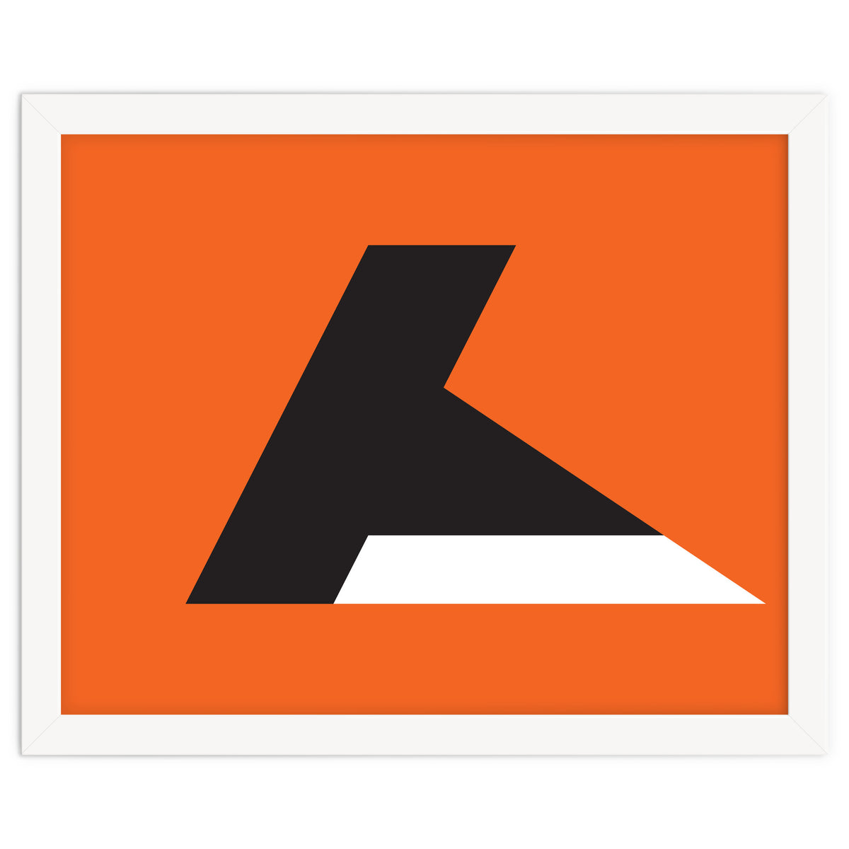 Geometric Shapes No. 79 - orange & black