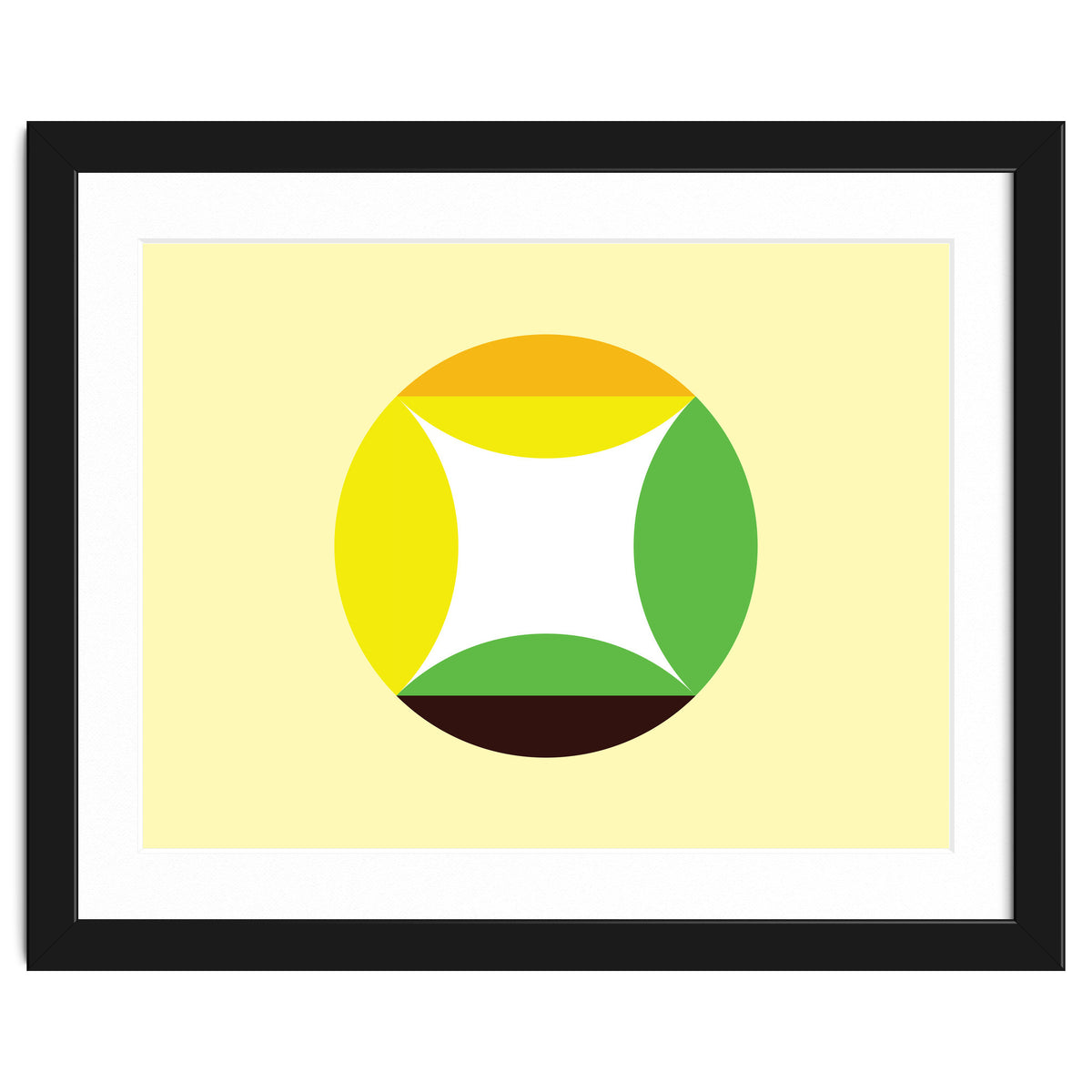 Geometric Shapes No. 21 - yellow, green & orange