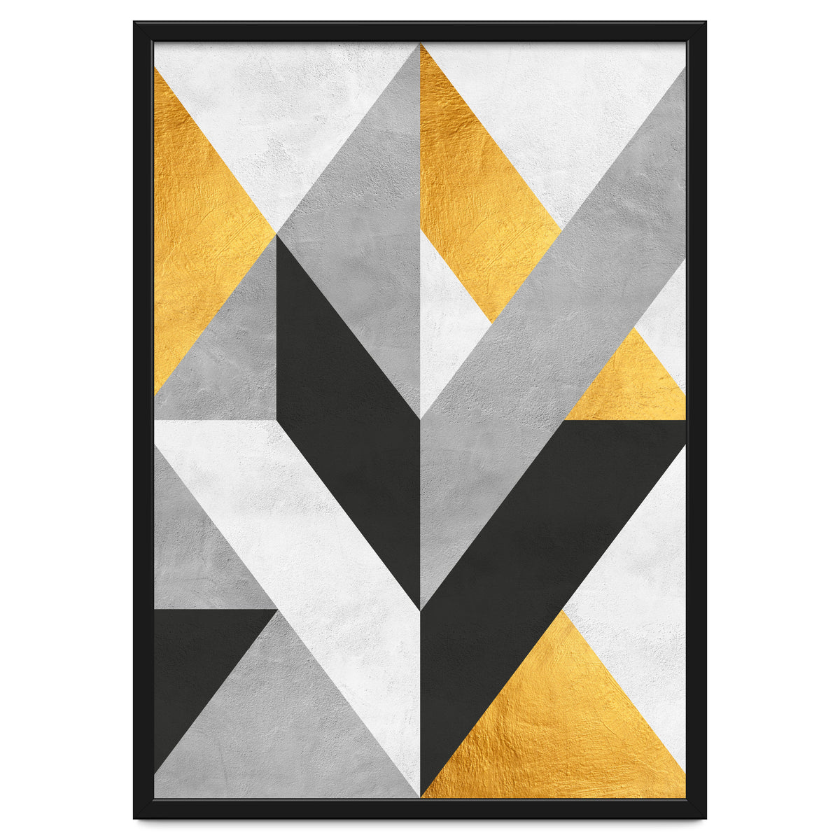 Gray and Gold Composition III