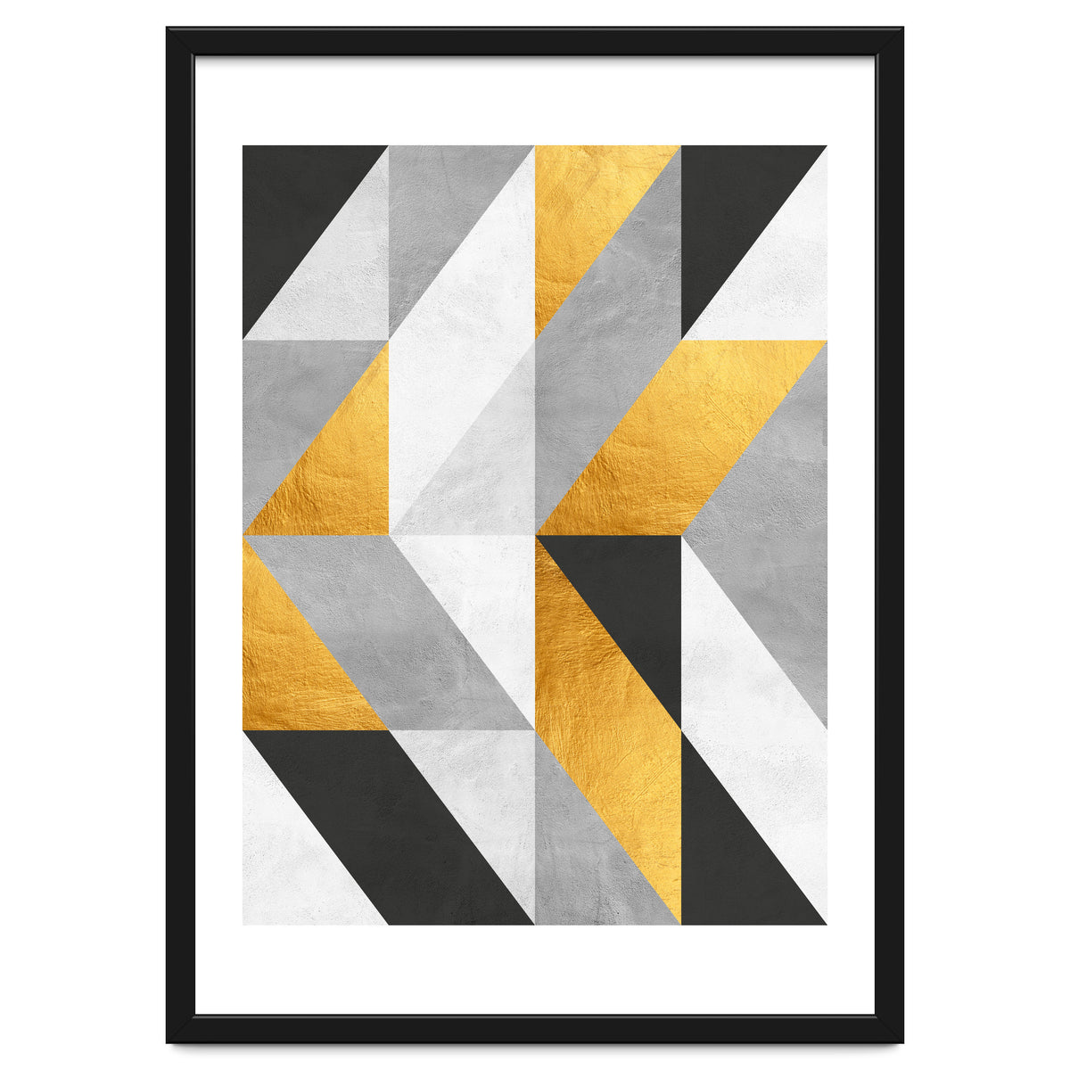 Gray and Gold Composition I