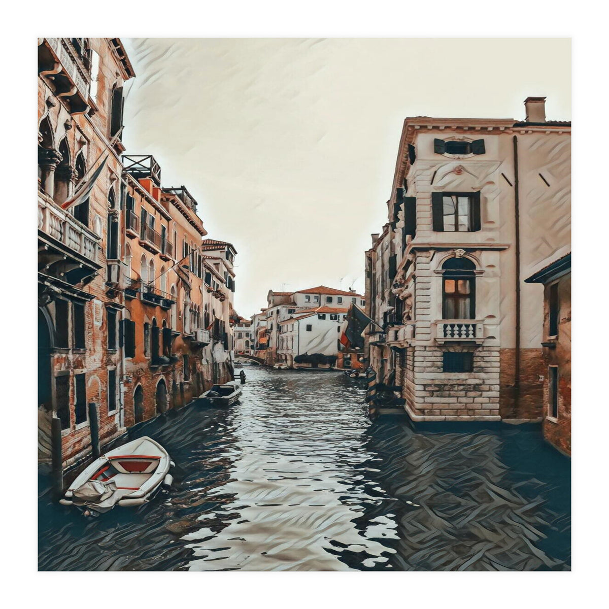 Water Way In Venice (Print Only)