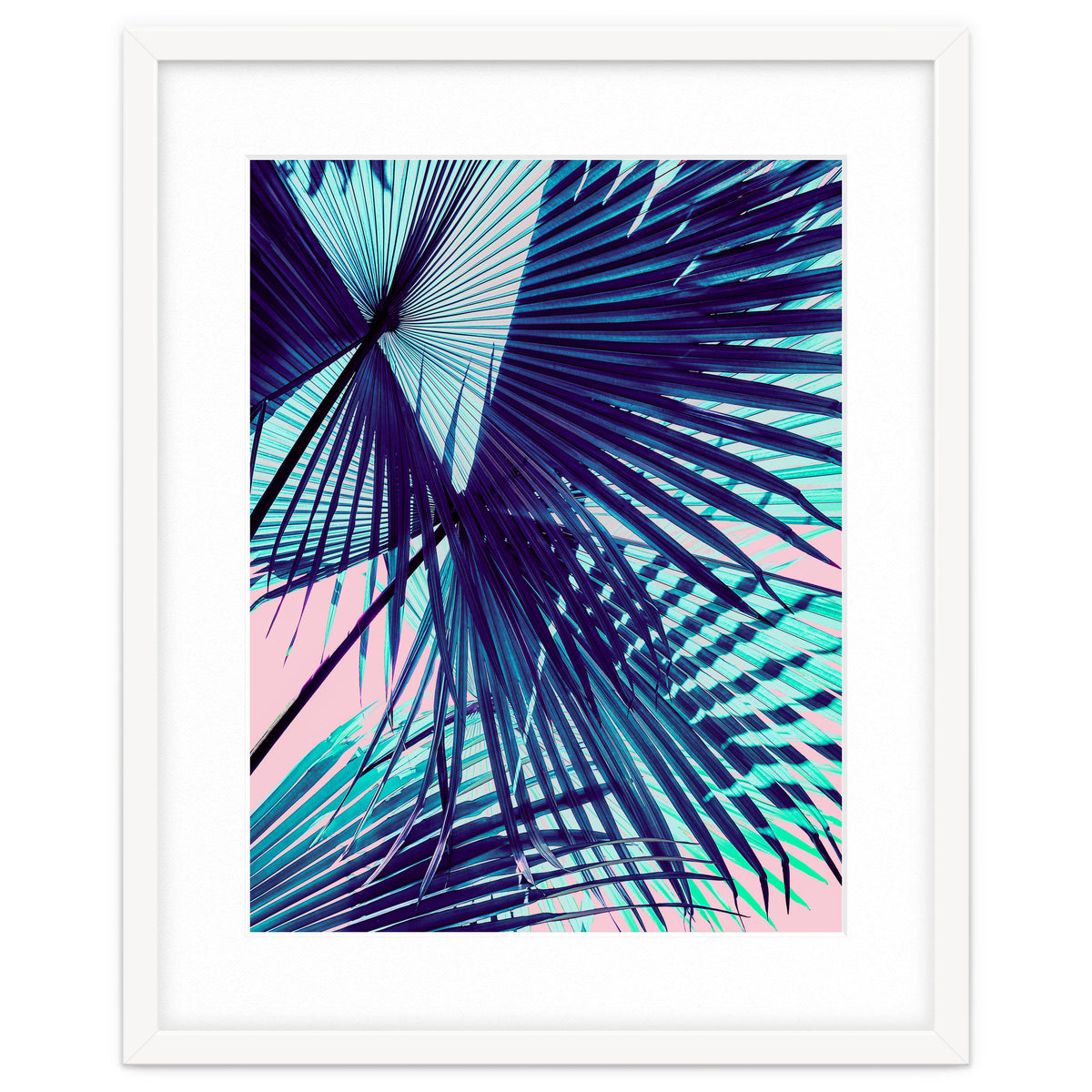 Palm leaf on the beach