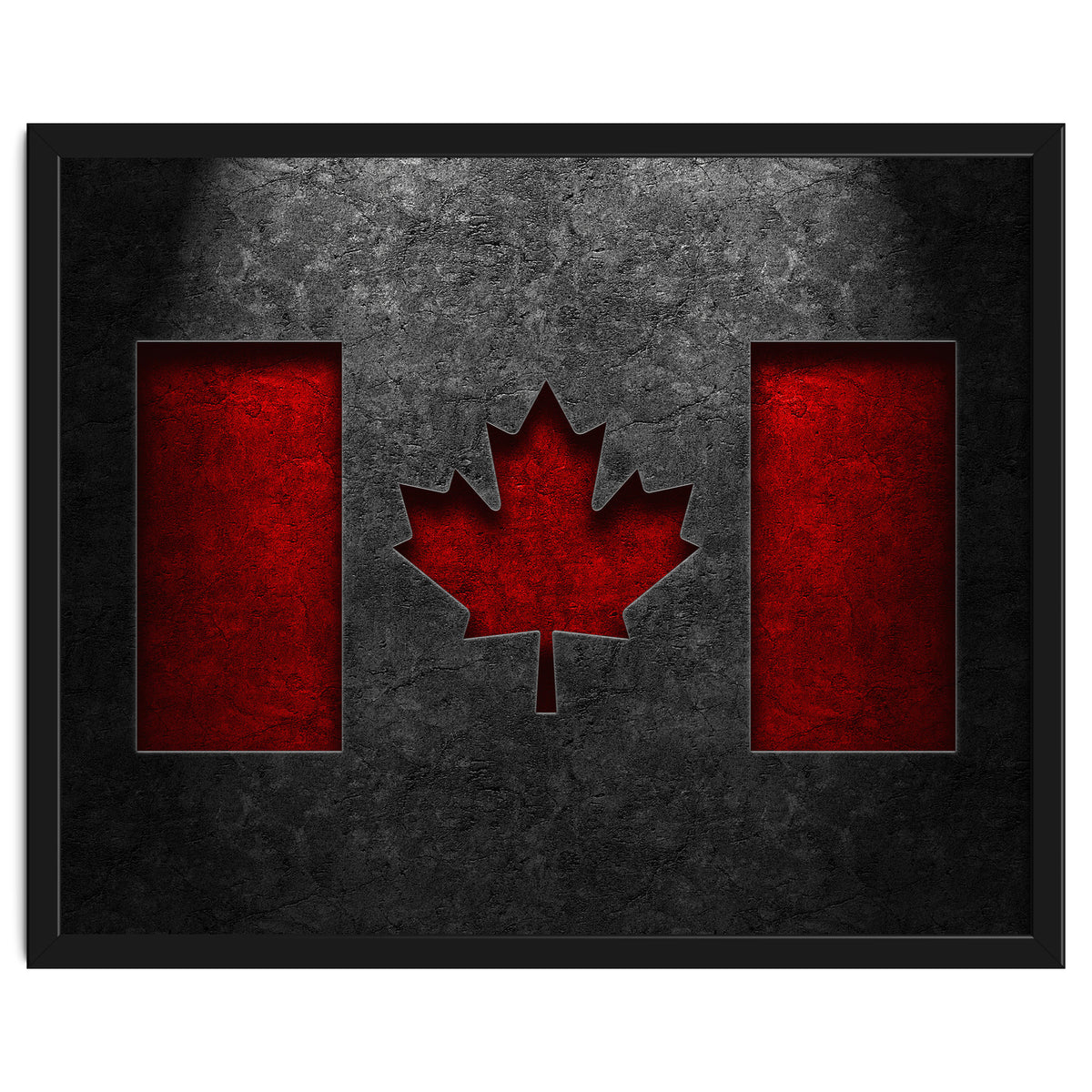 Canadian Flag Stone Texture