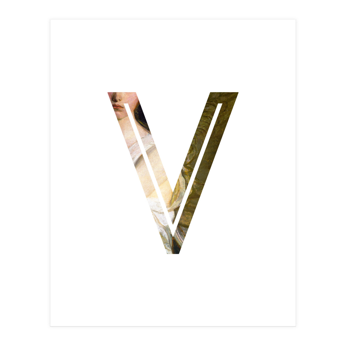 Letter V - (Impress) (Print Only)