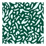 Deep Emrald | Green Terrazzo Pattern | Fun Funky Eclectic Modern Boho Painting (Print Only) thumbnail