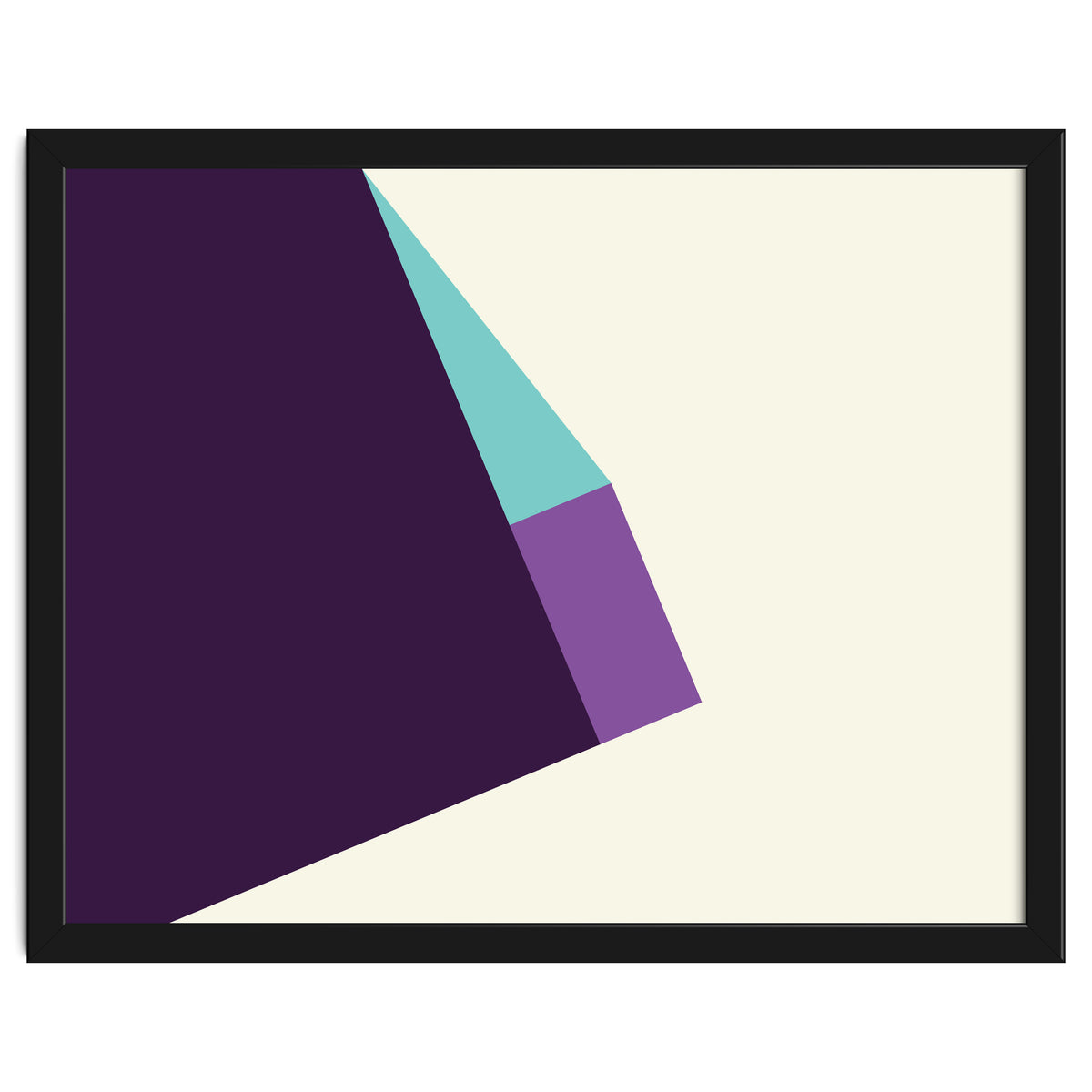 Geometric Shapes No. 42 -  lilac, blue & purple