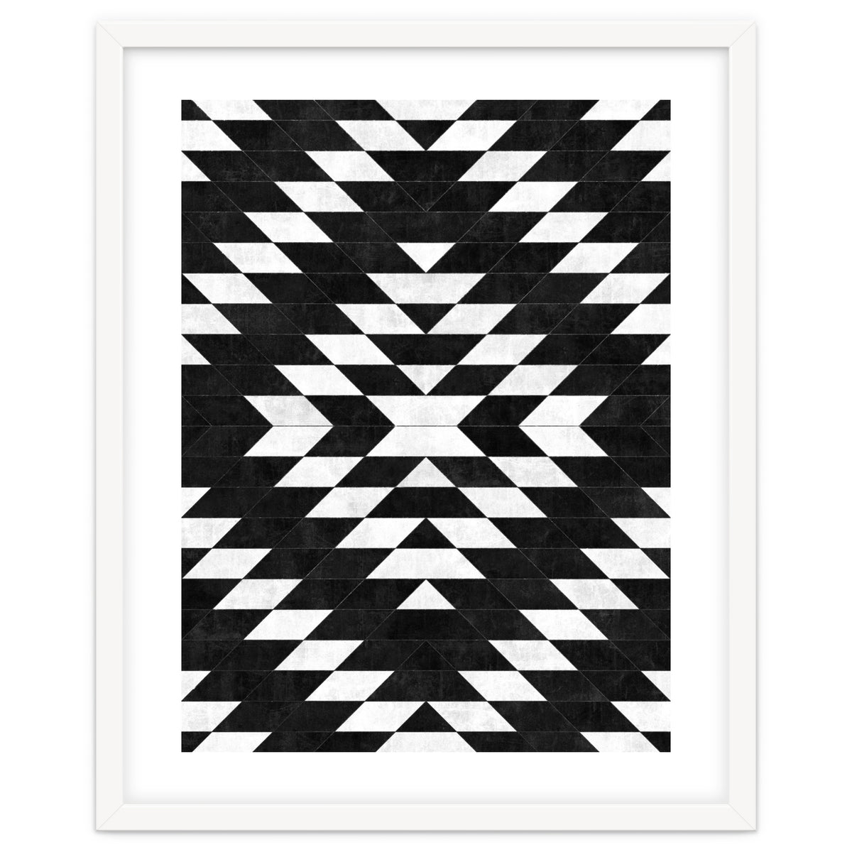 Urban Tribal Pattern No.14 - Aztec - Black Concrete