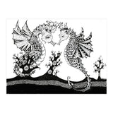Seahorse Dragons Love Illustration (Print Only) thumbnail